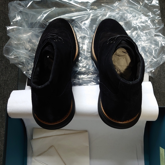 Bugatchi Garda Suede Lace-Up Boot Nero/Dark Black - Picture 10 of 12